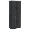 vidaXL Conjunto de Gabinete 2 unid. Preto Derivados de Madeira