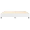 vidaXL Estrutura de cama com molas 200x200 cm couro artificial branco