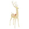 vidaXL Rena de Natal 3D LOVIISA 250 LED Branco quente 96 x 40 x 180 cm