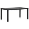 vidaXL Mesa de jardim 150x90x72 cm PP antracite