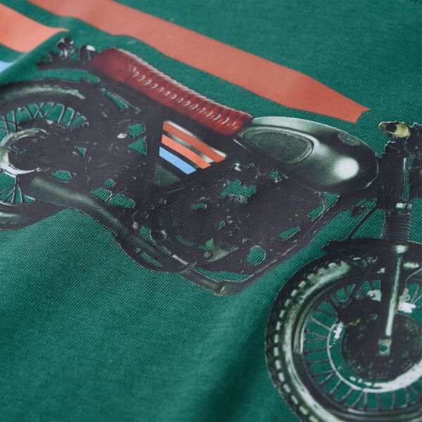 T-shirt de manga comprida para crian&ccedil;a verde 128