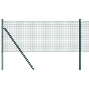 vidaXL Poste de Cerca Verde 10 x 0,4 m (malha de 12 x 12 mm) A&ccedil;o e PVC