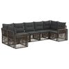 vidaXL Conjunto de Sof&aacute; de Jardim 7 unid. 7-N&uacute;mero de lugares