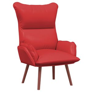 vidaXL poltrona Vermelho 69 x 74 x 93 cm Couro Artificial