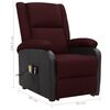 vidaXL Poltrona elevat&oacute;ria de massagens tecido roxo