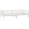 vidaXL Sof&aacute;-cama com gavetas 90x200 cm pinho maci&ccedil;o branco