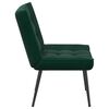 vidaXL Cadeira de relaxamento 64x74x84 cm veludo verde-escuro