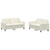 vidaXL 2 pcs conjunto de sof&aacute;s veludo cor creme