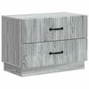 vidaXL Arm&aacute;rio de Cabeceira Sonoma Cinzento 62 x 34,5 x 44,5 cm