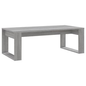 vidaXL Mesa de centro 102x50x35 cm derivados madeira cinzento sonoma
