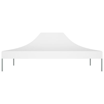 vidaXL Teto para tenda de festas 4,5x3 m 270 g/m² branco