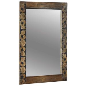 vidaXL espelho de parede Marrom Noz 70 x 50 cm Retangular