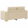 vidaXL Sof&aacute; 3 pcs Creme 221 x 80 x 80 cm Tecido de mistura de linho