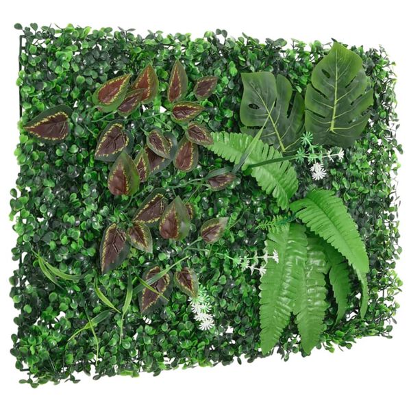 vidaXL Vedação de plantas artificiais 6 pcs 40x60 cm verde