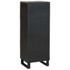vidaXL Highboard Castanho 40 x 33 x 110 cm Madeira de mangueira maci&ccedil;a