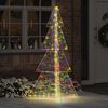 vidaXL &Aacute;rvore de Natal com 240 LEDs Multicolor 180 cm Acr&iacute;lo