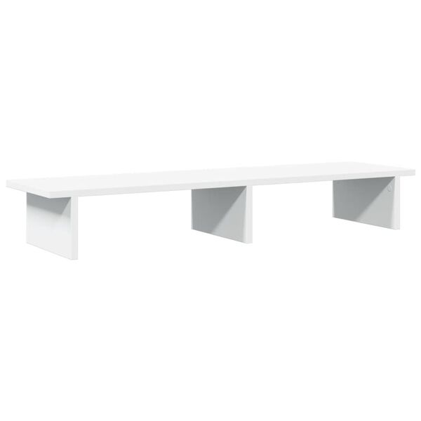vidaXL Suporte para monitor 100x27x15 cm derivados de madeira branco