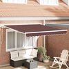 vidaXL Toldo retrátil automático 300x250 cm castanho