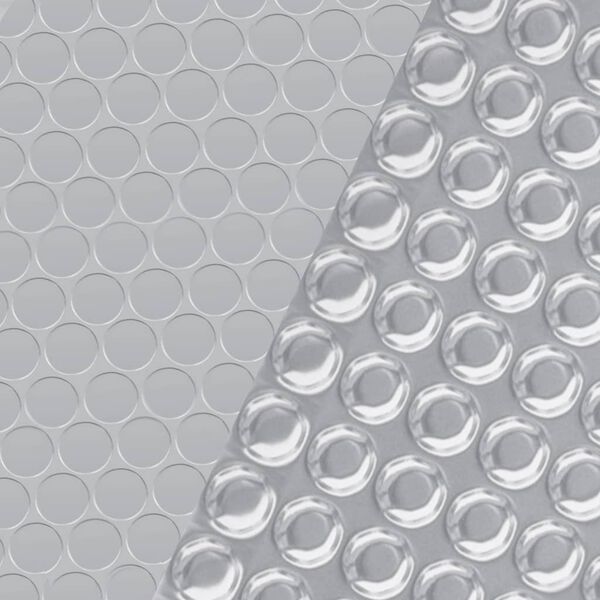 vidaXL Cobertura para piscina 417 cm PE prateado