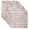 vidaXL Azulejos de Mosaico Creme 30 x 30 cm M&aacute;rmore