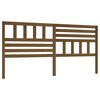 vidaXL Cabeceira de cama 206x4x100 cm pinho maci&ccedil;o castanho mel