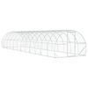vidaXL Galinheiro Prateado 1200 x 300 x 200 cm A&ccedil;o Galvanizado