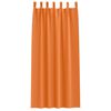 vidaXL Cortinas Blackout com Argolas 2 pcs Laranja Brilhante