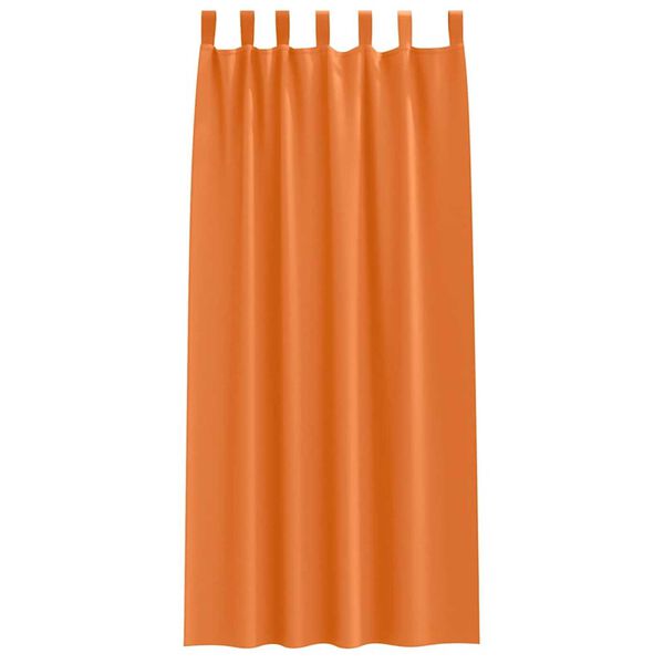 vidaXL Cortinas Blackout com Argolas 2 pcs Laranja Brilhante