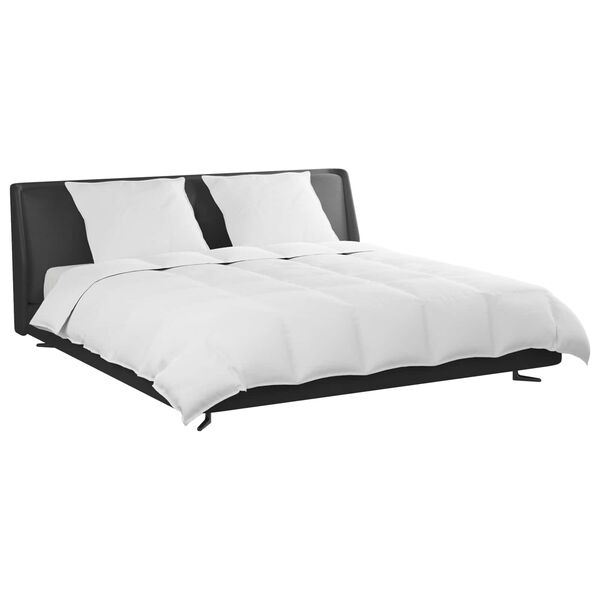 vidaXL Conjunto de Edredom com travesseiro 3 pcs Branco Pena de ganso