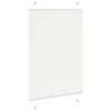 vidaXL Branco Plissada Cega 90x150 cm Largura Tecido 89,4 cm Poli&eacute;ster