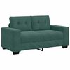 vidaXL Conjunto de Sof&aacute;s 3 pcs Verde Escuro 221 x 80 x 80 cm Veludo