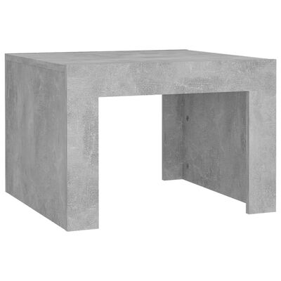 vidaXL Mesa de centro 50x50x35 cm contraplacado cinzento cimento