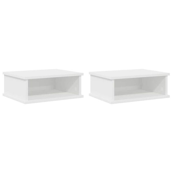 vidaXL Mesa-de-cabeceira 2 pcs Branco 40 x 31 x 15 cm