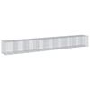 vidaXL Cesto gabi&atilde;o com cobertura 850x100x100 cm ferro galvanizado
