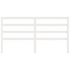 vidaXL Cabeceira de cama 206x4x100 cm pinho maci&ccedil;o branco