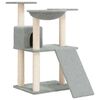 vidaXL &Aacute;rvore p/ gatos c/ postes arranhadores sisal 83 cm cinza-claro