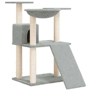 vidaXL &Aacute;rvore p/ gatos c/ postes arranhadores sisal 83 cm cinza-claro