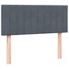 vidaXL Cama boxspring com colch&atilde;o 120x220 cm veludo cinzento-escuro