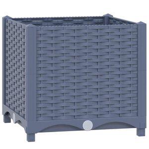 vidaXL Canteiro elevado 40x40x38 cm polipropileno