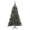 vidaXL &Aacute;rvore de Natal Artificial Verde 150 cm PVC, Pl&aacute;stico e A&ccedil;o