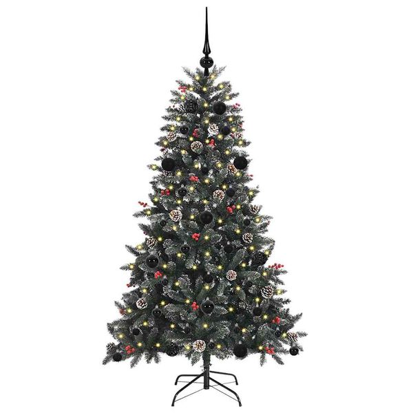 vidaXL &Aacute;rvore de Natal Artificial Verde 150 cm PVC, Pl&aacute;stico e A&ccedil;o