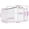 vidaXL Abrigo de jardim 277x192,5x179 cm aço galvanizado antracite