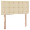 vidaXL Cama com arruma&ccedil;&atilde;o e colch&atilde;o com colch&atilde;o Creme 100 x 200 cm
