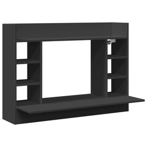 vidaXL Secret&aacute;ria de parede 105x48x75 cm derivados de madeira preto