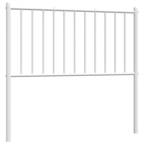 vidaXL Cabeceira de substitui&ccedil;&atilde;o 90 cm metal branco