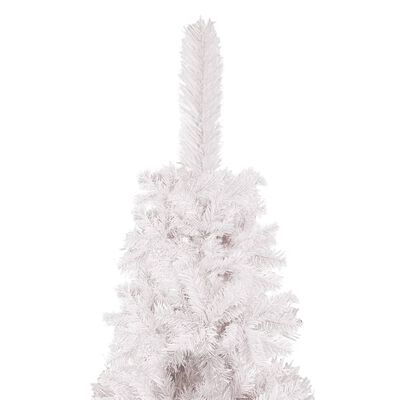 vidaXL Árvore de Natal pré-iluminada fina 240 cm branco