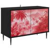 vidaXL Gabinete para TV AACHEN 69 x 33 x 50,5 cm Carvalho Preto
