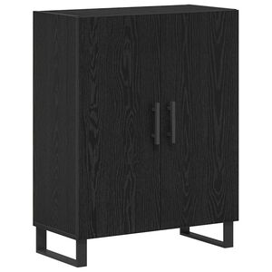vidaXL Buffet Carvalho Preto 69,5 x 34 x 90 cm Madeira processada