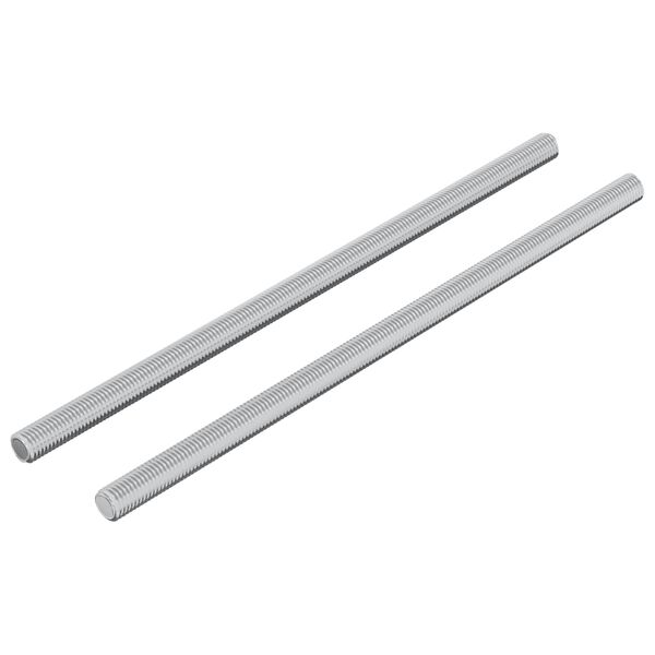 vidaXL Barra Roscada 2 pcs Prateado 6 x 135 mm A&ccedil;o