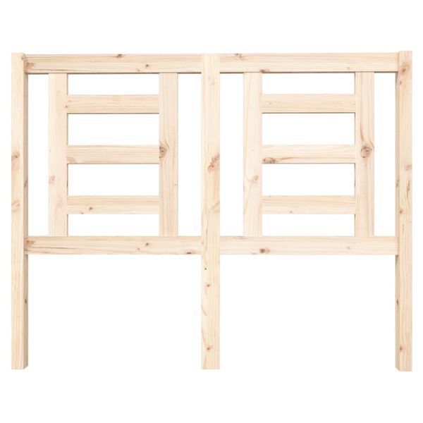 vidaXL Cabeceira de cama 126x4x100 cm pinho maci&ccedil;o